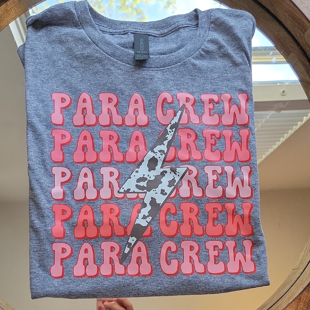 Gray 'Para Crew' Graphic T-Shirt